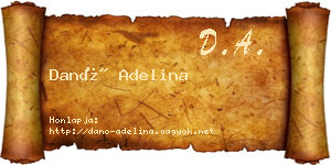 Danó Adelina névjegykártya